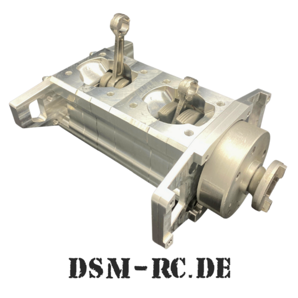 DSM Motorgehäuse Zweizylinder TwinCase 68cc PUM (+2mm)